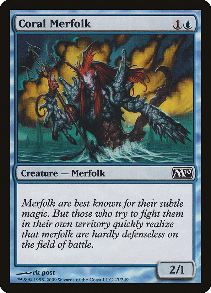 Coral Merfolk [Magic 2010] Foil