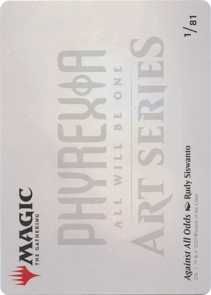 Against All Odds // Against All Odds  [Phyrexia: All Will Be One Art Series] (Borderless)