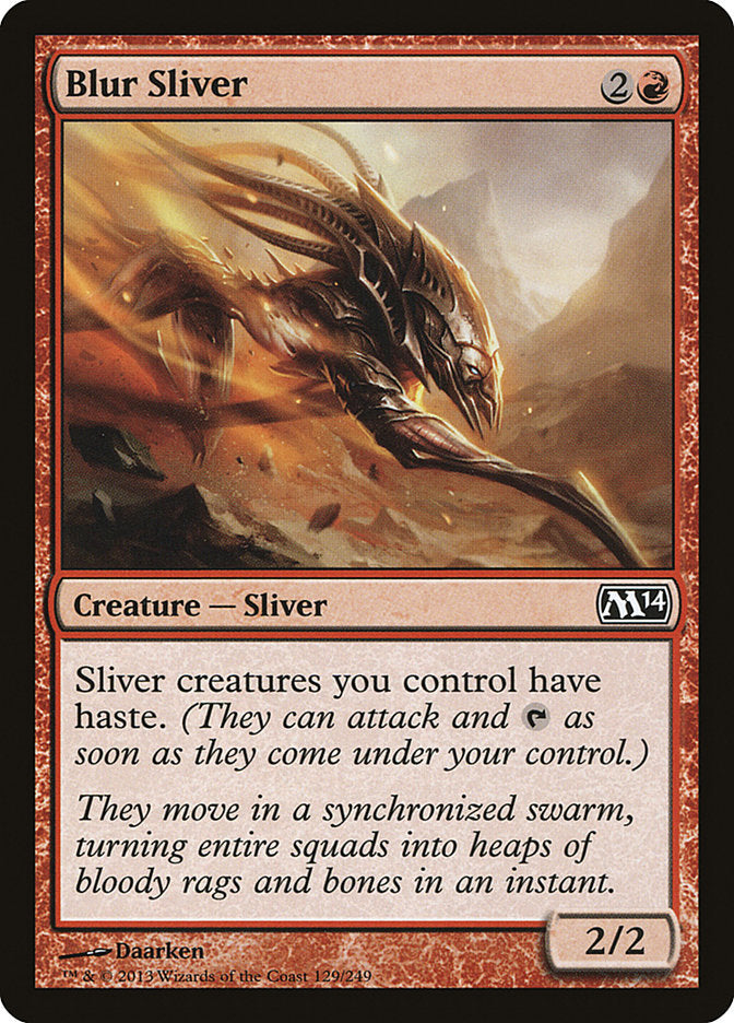 Blur Sliver [Magic 2014] Foil