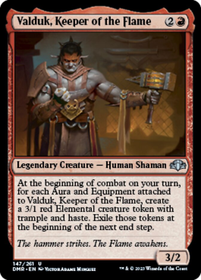 Valduk, Keeper of the Flame [Dominaria Remastered] Foil