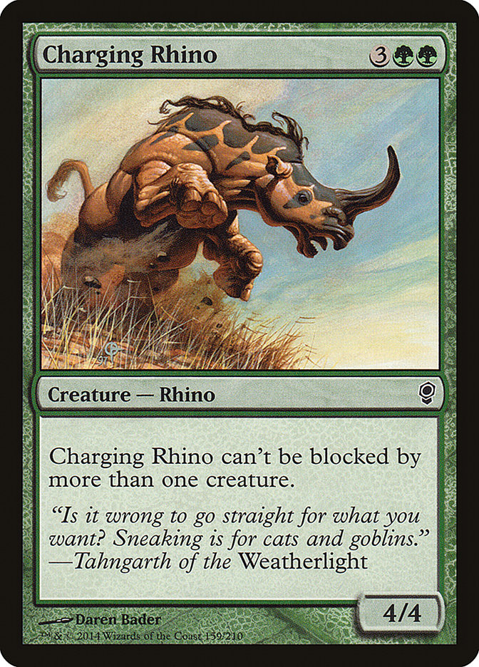 Charging Rhino [Conspiracy] Foil