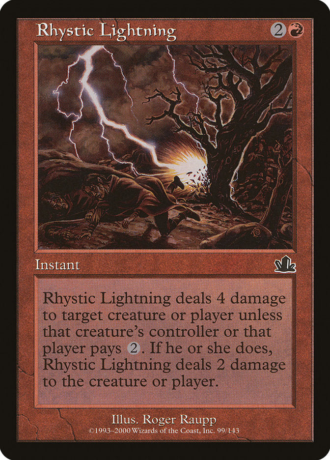 Rhystic Lightning [Prophecy] Foil