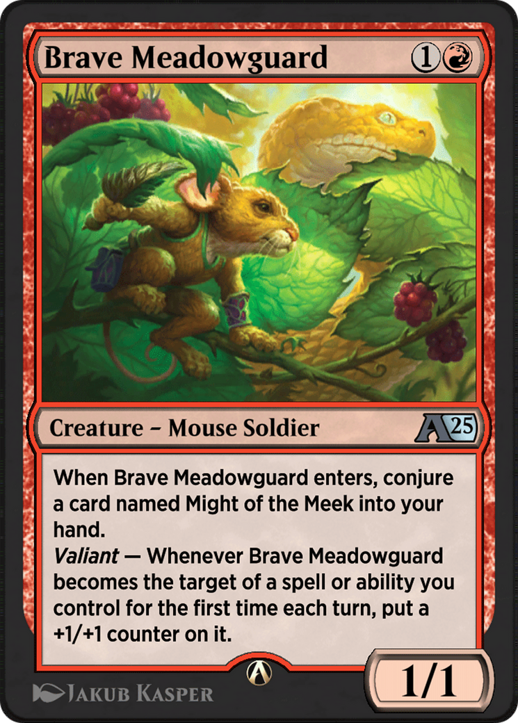 Brave Meadowguard  [Alchemy: Bloomburrow]