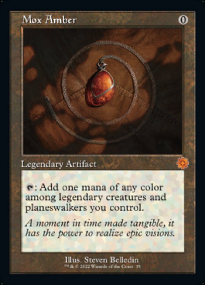 Mox Amber (Retro) [The Brothers' War Retro Artifacts] Foil