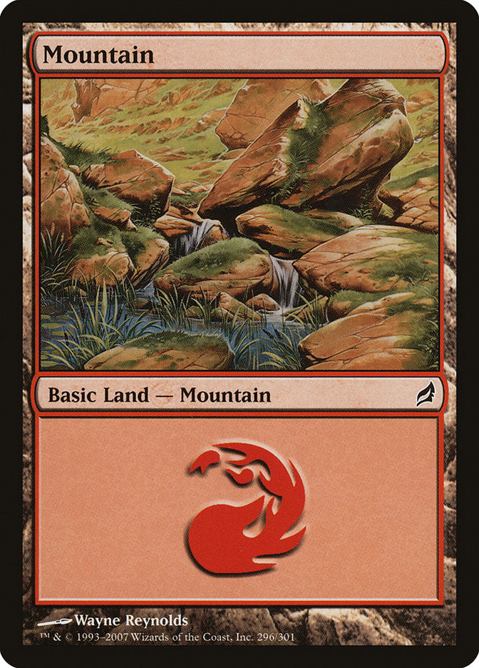 Mountain (296) [Lorwyn] Foil