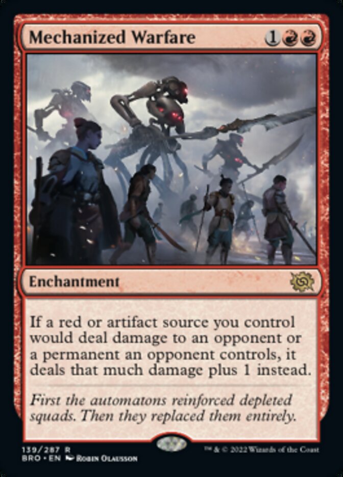 Mechanized Warfare [The Brothers' War] Foil