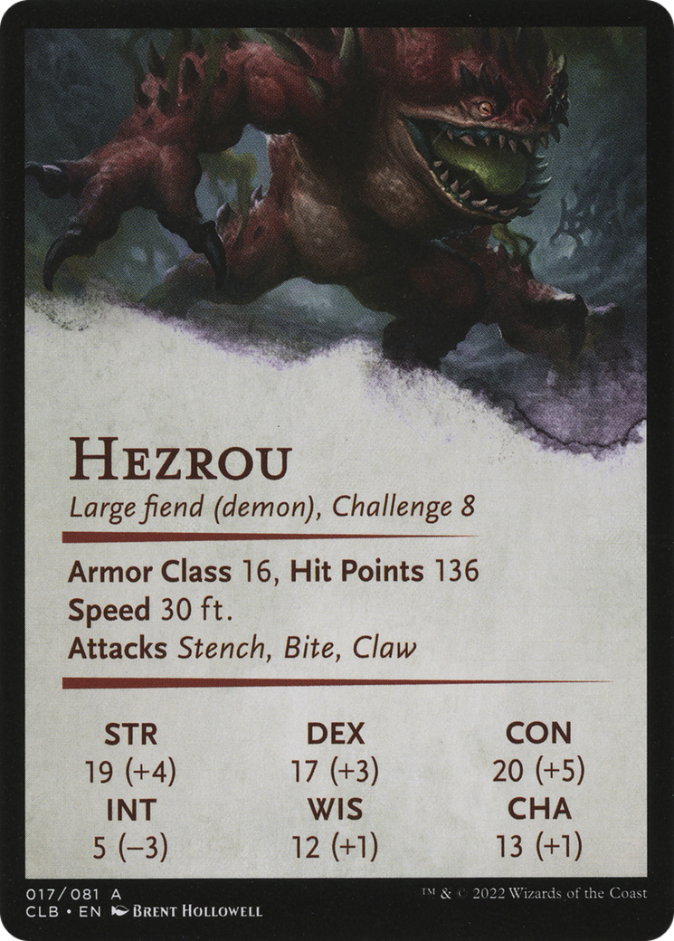 Hezrou // Hezrou  [Battle for Baldur's Gate Art Series] (Borderless)