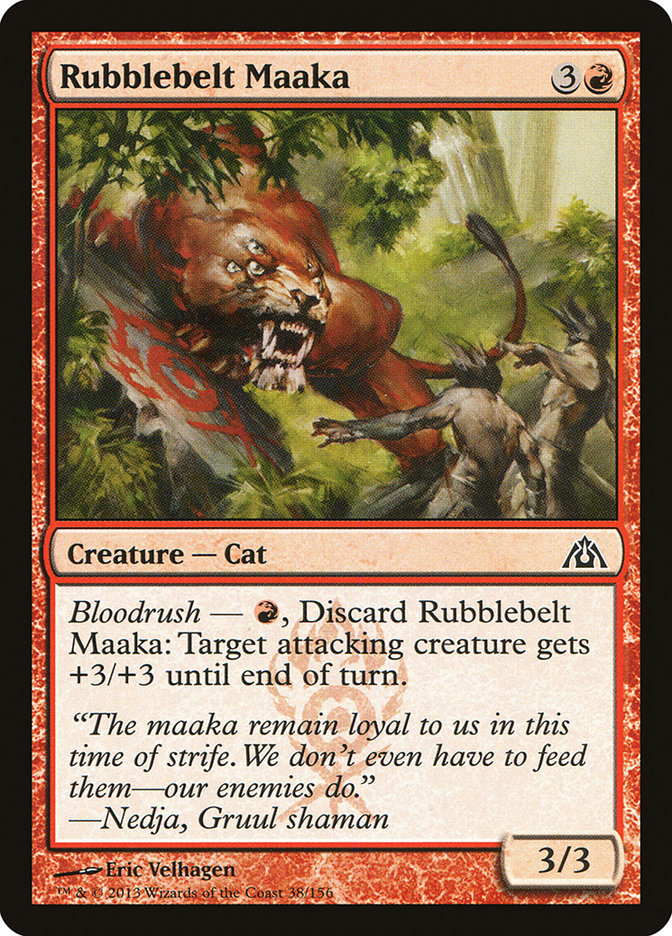 Rubblebelt Maaka [Dragon's Maze] Foil