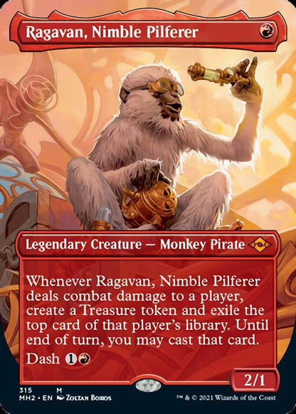 Ragavan, Nimble Pilferer (Borderless Alternate Art) [Modern Horizons 2] Foil