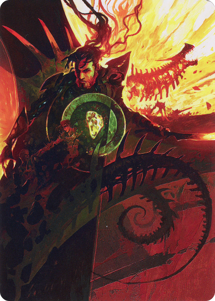 Mishra's Command // Mishra's Command  [The Brothers' War Art Series] (Borderless) Foil