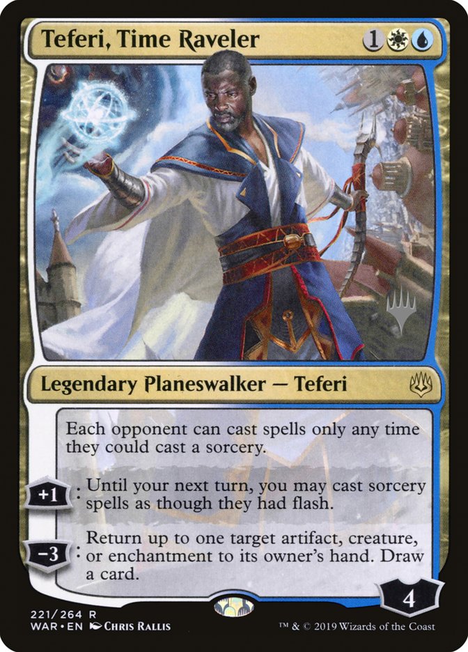 Teferi, Time Raveler (Promo Pack) [War of the Spark Promos] Foil