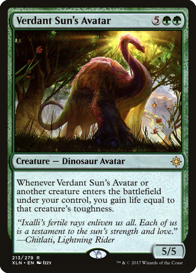 Verdant Sun's Avatar (Promo Pack) [Ixalan Promos] Foil