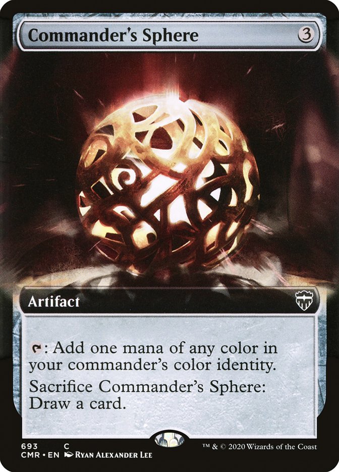 Commander's Sphere (Extended Art) [Commander Legends] Foil