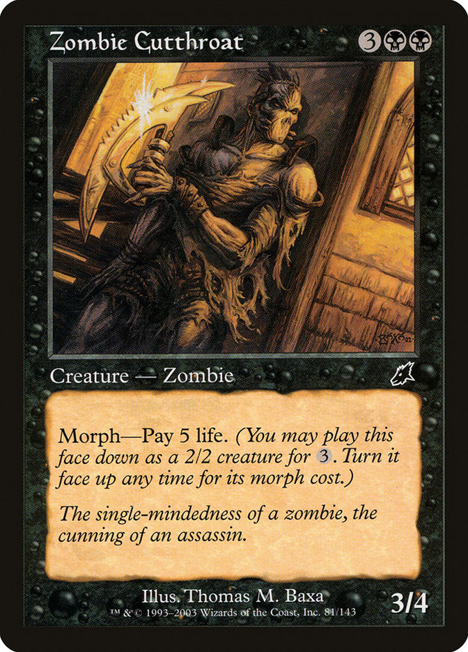 Zombie Cutthroat [Scourge] Foil