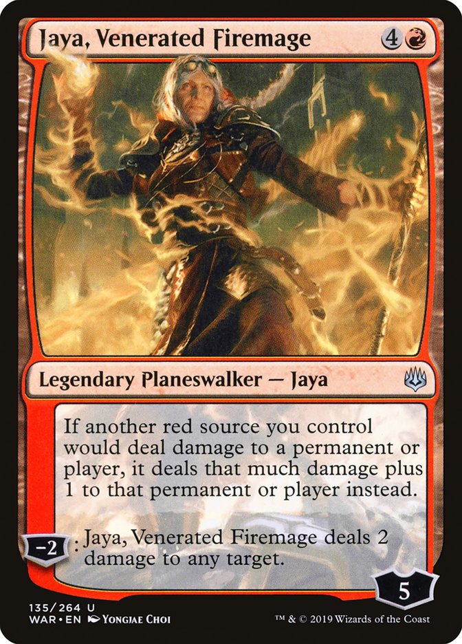 Jaya, Venerated Firemage [War of the Spark] Foil