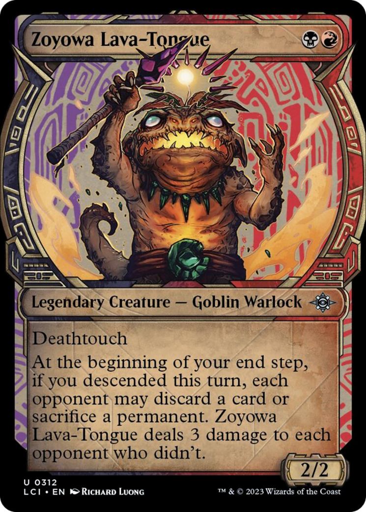 Zoyowa Lava-Tongue (Showcase) [The Lost Caverns of Ixalan] Foil
