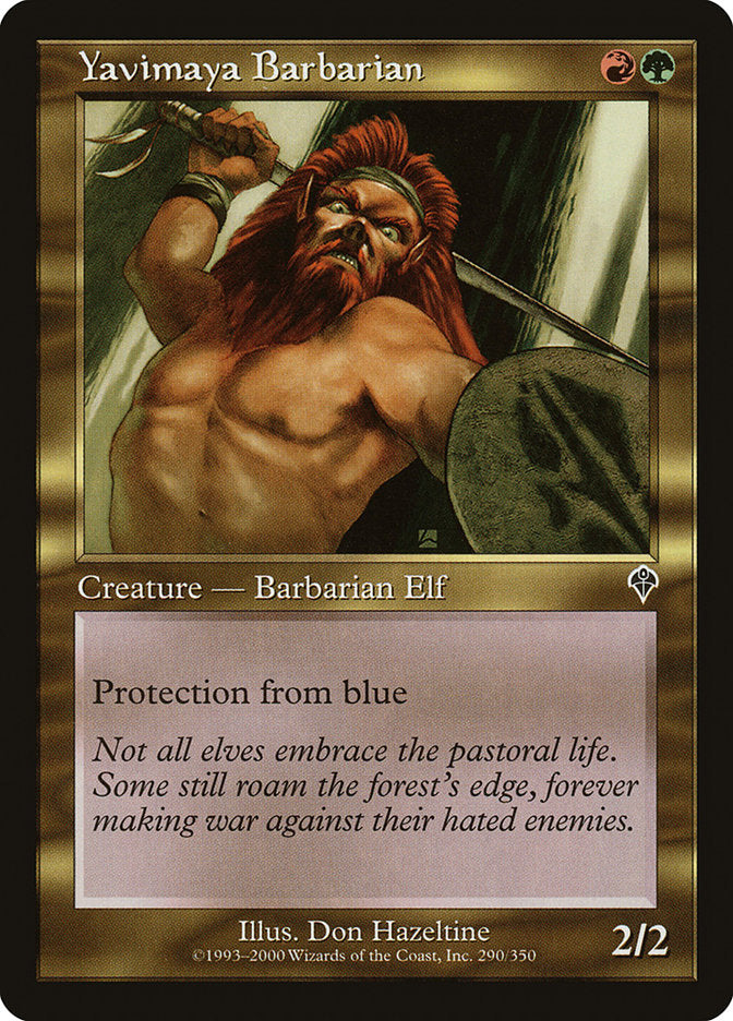Yavimaya Barbarian [Invasion] Foil
