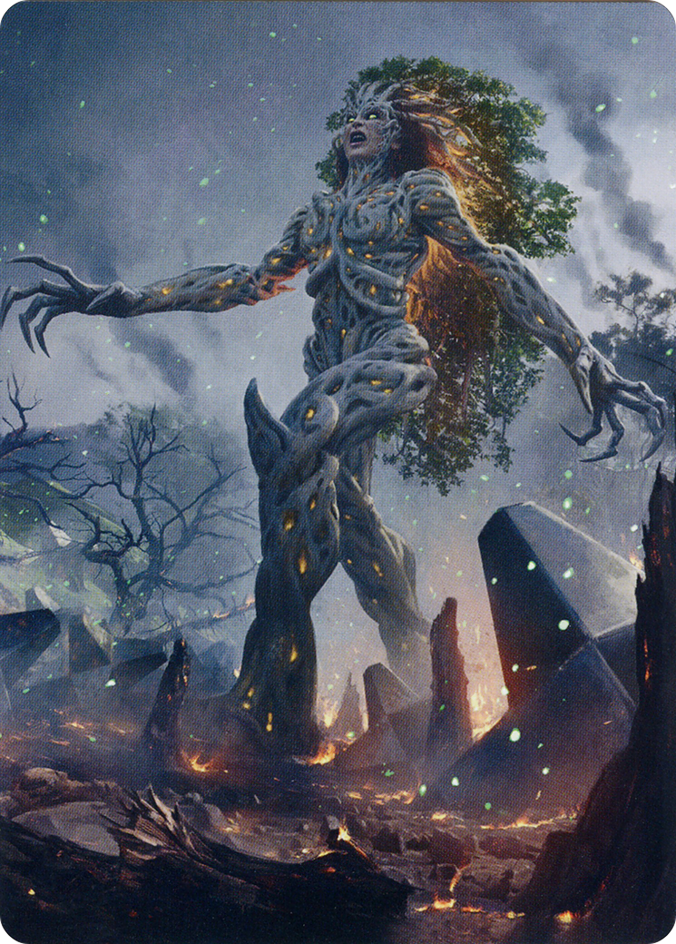 Titania, Gaea Incarnate // Titania, Gaea Incarnate  [The Brothers' War Art Series] (Borderless) Foil