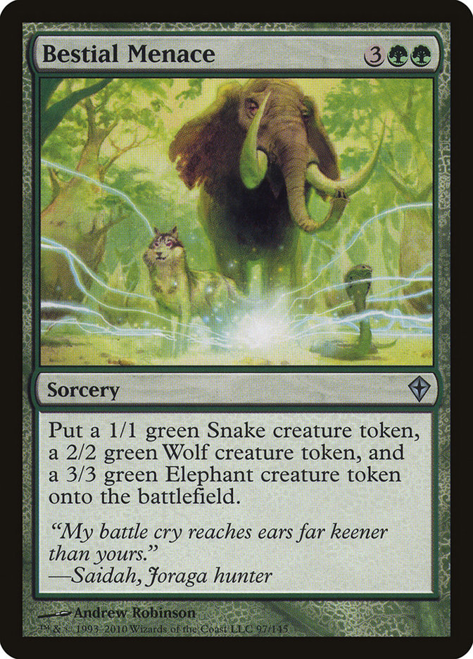 Bestial Menace [Worldwake] Foil