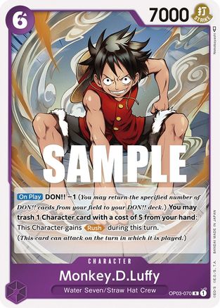 Monkey.D.Luffy (OP03-070) - [Pillars of Strength] Foil