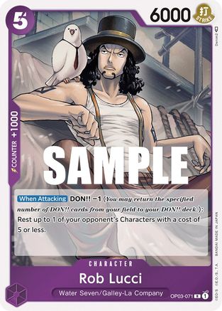 Rob Lucci (071) (OP03-071) - [Pillars of Strength] Foil