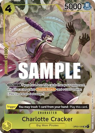 Charlotte Cracker (Alternate Art) (OP03-108) - [Pillars of Strength] Foil