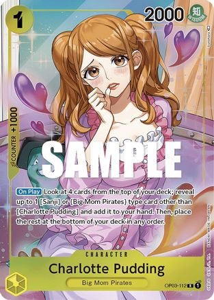 Charlotte Pudding (Alternate Art) (OP03-112) - [Pillars of Strength] Foil