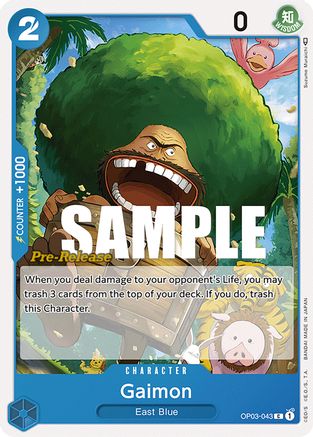 Gaimon (OP03-043) - [Pillars of Strength Pre-Release Cards]
