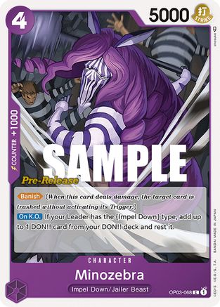 Minozebra (OP03-068) - [Pillars of Strength Pre-Release Cards]
