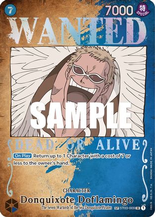 Donquixote Doflamingo (Wanted Poster) (ST03-009) - [Pillars of Strength] Foil