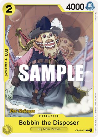 Bobbin the Disposer (OP03-103) - [Pillars of Strength Pre-Release Cards]