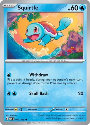 Squirtle (007/165) [Scarlet & Violet 151] Reverse Holofoil