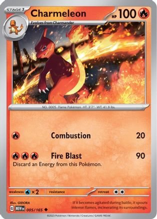 Charmeleon (005/165) [Scarlet & Violet 151] Reverse Holofoil