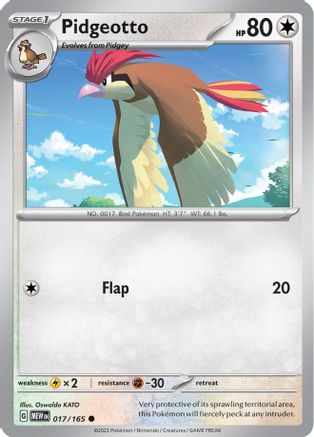 Pidgeotto (017/165) [Scarlet & Violet 151] Reverse Holofoil