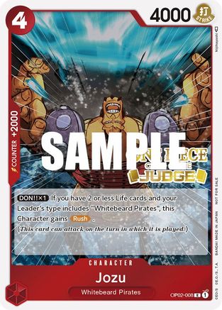 Jozu (Judge) (OP02-008) - [One Piece Promotion Cards] Foil