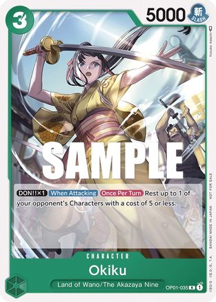 Okiku (Tournament Pack Vol. 4) (OP01-035) - [One Piece Promotion Cards]