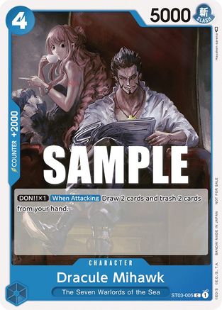 Dracule Mihawk (Tournament Pack Vol. 4) (ST03-005) - [One Piece Promotion Cards]