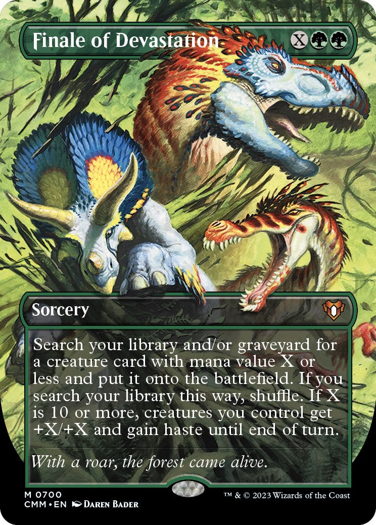 Finale of Devastation (Borderless Alternate Art) [Commander Masters] Foil