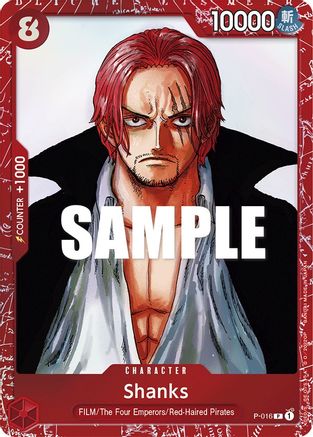 Shanks (Premium Card Collection -ONE PIECE FILM RED Edition-) (P-016) - [One Piece Promotion Cards] Foil