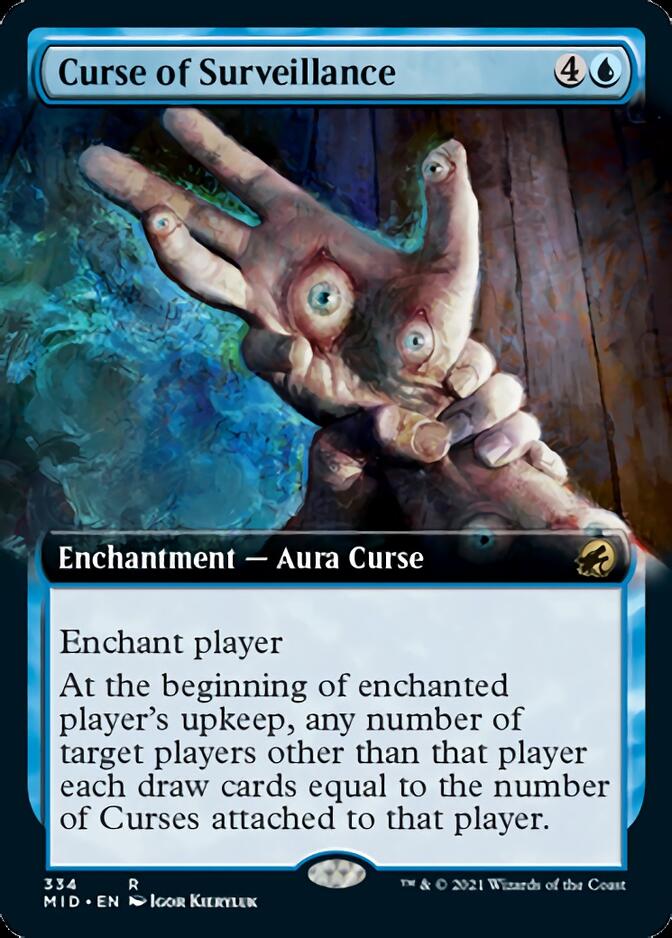 Curse of Surveillance (Extended Art) [Innistrad: Midnight Hunt] Foil