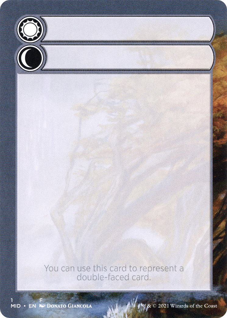 Double-Faced Substitute Card  [Innistrad: Midnight Hunt Substitute Cards] (Borderless)