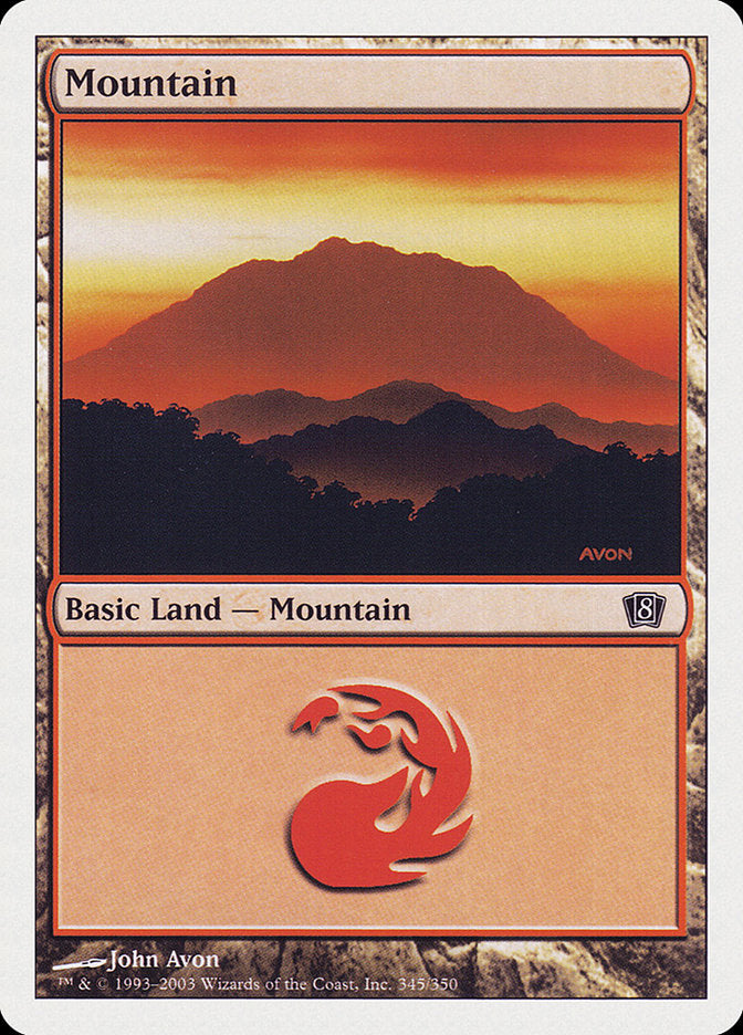 Mountain (345) [Eighth Edition] Foil