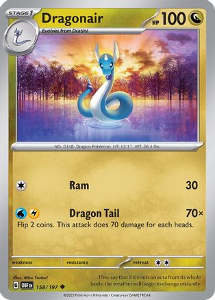 Dragonair (158/197) [Scarlet & Violet: Obsidian Flames] Reverse Holofoil