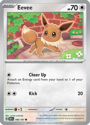 Eevee (166/197) [Scarlet & Violet: Obsidian Flames] Reverse Holofoil