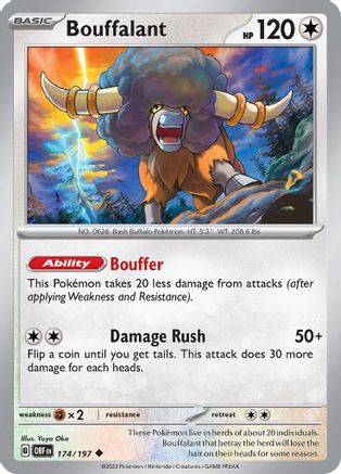 Bouffalant (174/197) [Scarlet & Violet: Obsidian Flames] Reverse Holofoil
