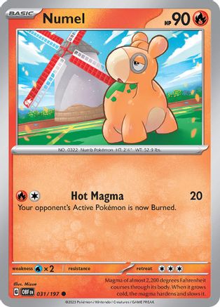 Numel (031/197) [Scarlet & Violet: Obsidian Flames] Reverse Holofoil