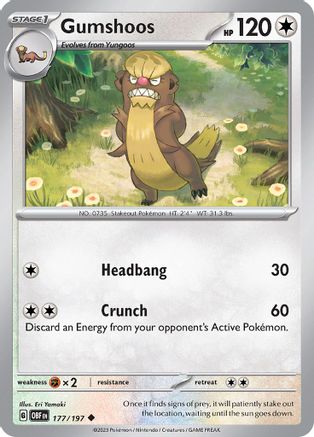 Gumshoos (177/197) [Scarlet & Violet: Obsidian Flames] Reverse Holofoil