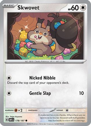 Skwovet (178/197) [Scarlet & Violet: Obsidian Flames] Reverse Holofoil