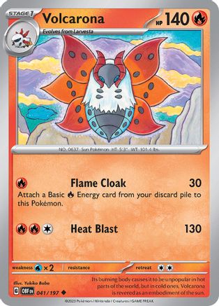 Volcarona (041/197) [Scarlet & Violet: Obsidian Flames] Reverse Holofoil