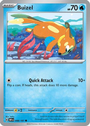 Buizel (048/197) [Scarlet & Violet: Obsidian Flames] Reverse Holofoil